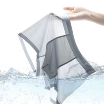 Ice silk mens underwear mesh slim fit Breathable Summer No Marks Mid-Waist Four Corners Shorts Fashion Youth Flat Corner Pants