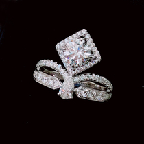 GIA nude drill 1 carat diamond female ring custom 50 to drill ring diamond ring courting diamond ring