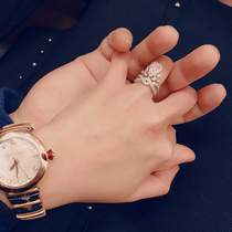 18K Platinum Water Drip Diamond Ring 1 carat diamond ring with GIA Diamond Wedding Ring