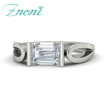 18K Diamond ring platinum marriage ring 80 - min emerald engagement diamond ring GIA bare diamond