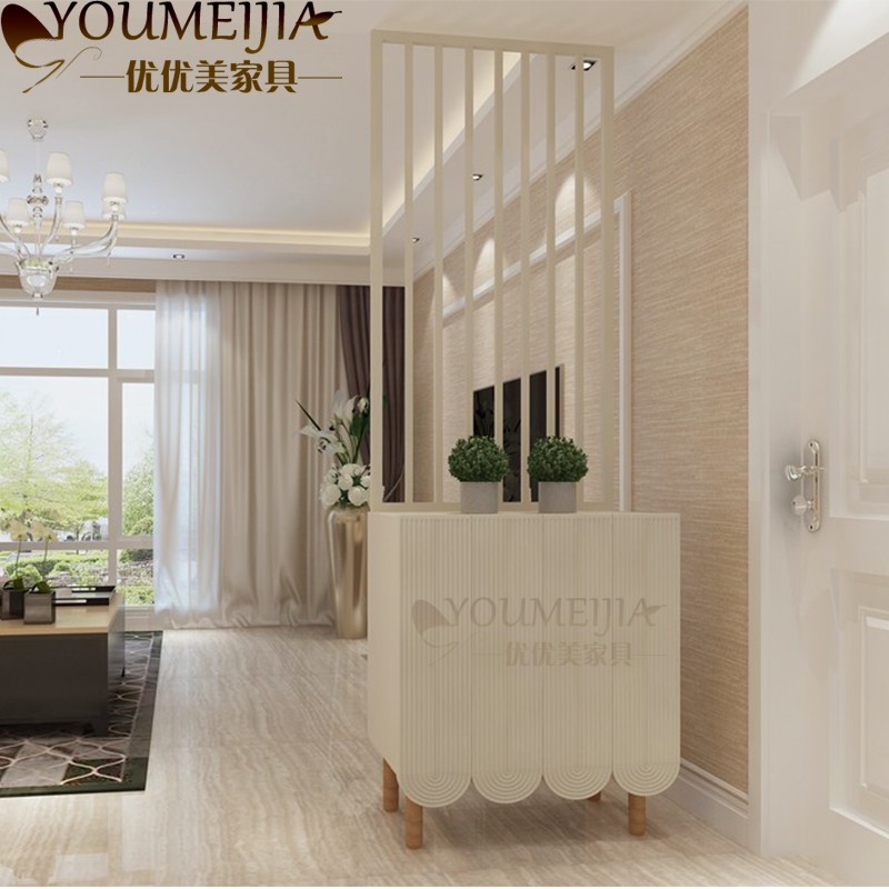 Nordic light luxury shoe cabinet modern minimalist partition cabinet screen entry porch cabinet post-modern American porch