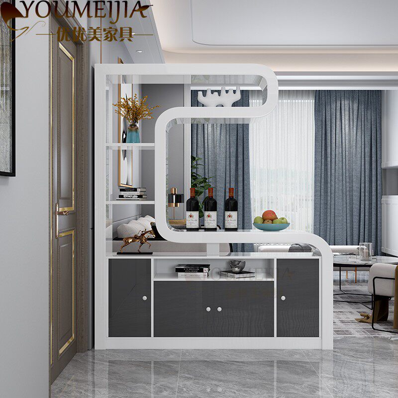 Nordic creative paint porch cabinet partition cabinet entry multi-functional foyer shoe cabinet simple modern partition