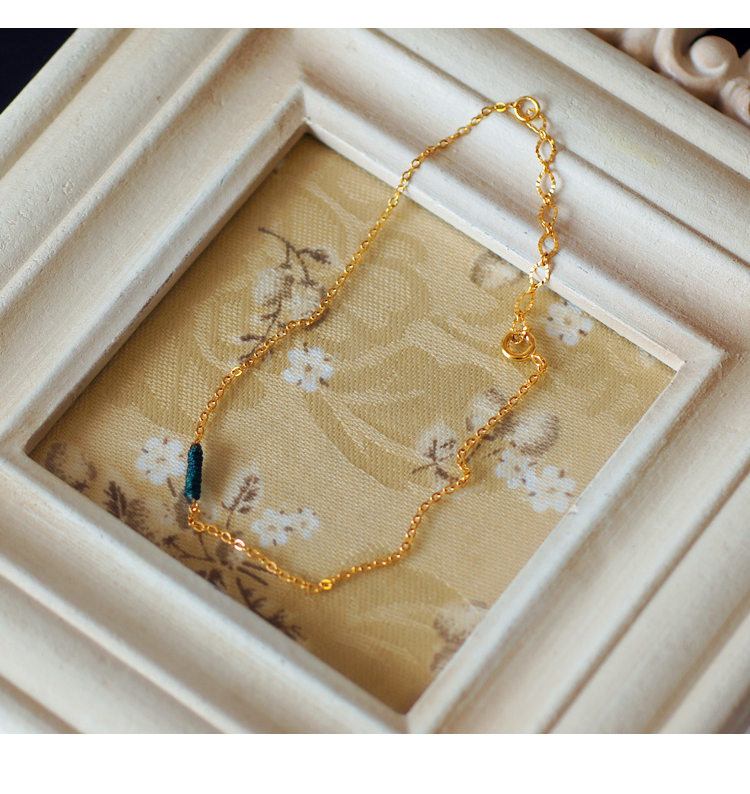 Bụi đỏ vòng chân nam nữ dây đỏ hạt vàng ác linh hồn nhỏ chống bạc sterling đường qua cát vàng đơn giản gợi cảm đôi chân chuỗi những mẫu lắc chân đẹp nhất