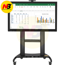 NBAVT1800 (60-100 inch)Commercial TV mobile cart Video conference display mobile floor stand