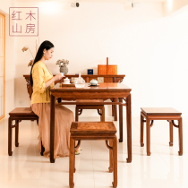 Mahogany Mountain House iron pear wood eight fairy table Ming and Qing classical iron wood furniture iron pear wood supply table