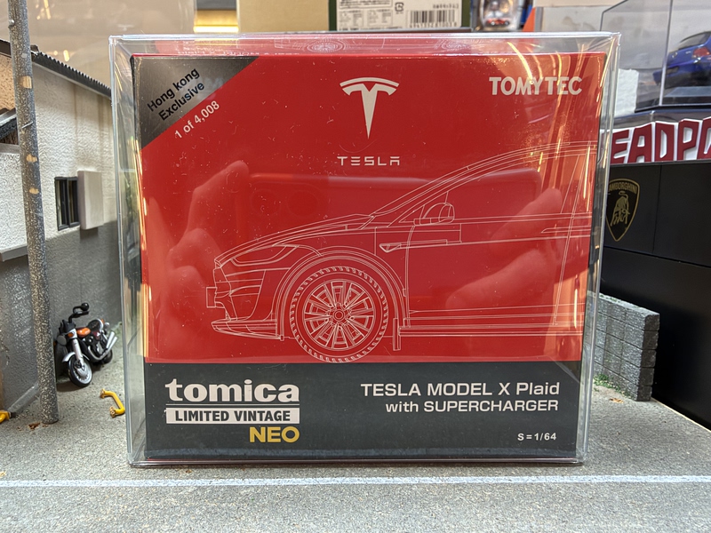 In Stock Tomica Tomytec Neo Tlv Tesla Model X Plaid