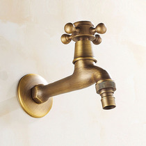 Washing machine special faucet extended hanging mop pool faucet all copper into the wall single cold splash head Outdoor