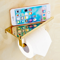 304 stainless steel toilet paper holder let go rack gold roll paper towel bathroom rack toilet paper towel box