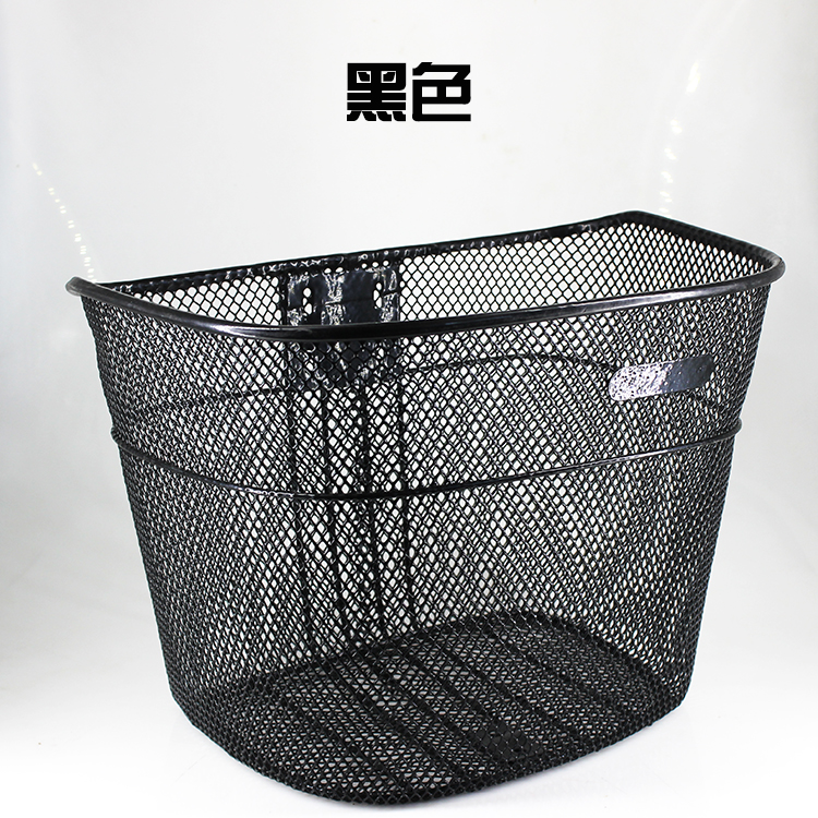 Bike net basket 20 inch 22 inch 24 inch 26 inch 26 inch bike Universal car basket metal front car basket hanging basket folding car blue