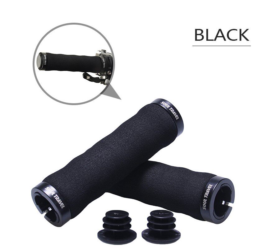Mountaineering bicycle sponge handle cover non-slip bicycle grip bilateral lock comfortable dead racing handle handle accessories