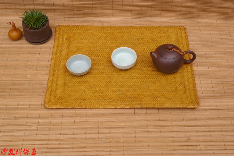 Handmade bamboo lacquer tea mat, bamboo tea mat, bamboo tea mat, tea mat