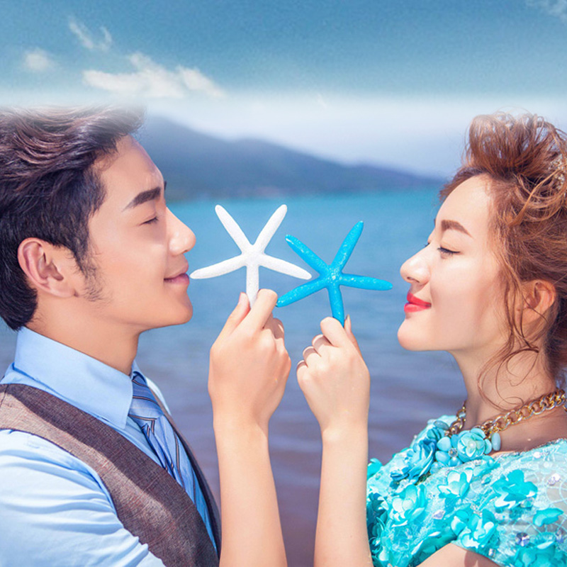 New photo studio photography creative starfish travel shooting couples holding exterior couples seascape shooting props bar decoration