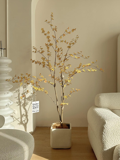 Loushujia Artificial Green Plant Hanging Clock, High-End Light Luxury Indoor Living Room Cream Style Decoration, Simulated Fake Plant Ornament