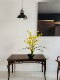 Loushujia Ing Style Dancing Orchid Artificial Bonsai for Dining Table and Entrance Hall, High-End Light Luxury Art Flower Arrangement Decoration