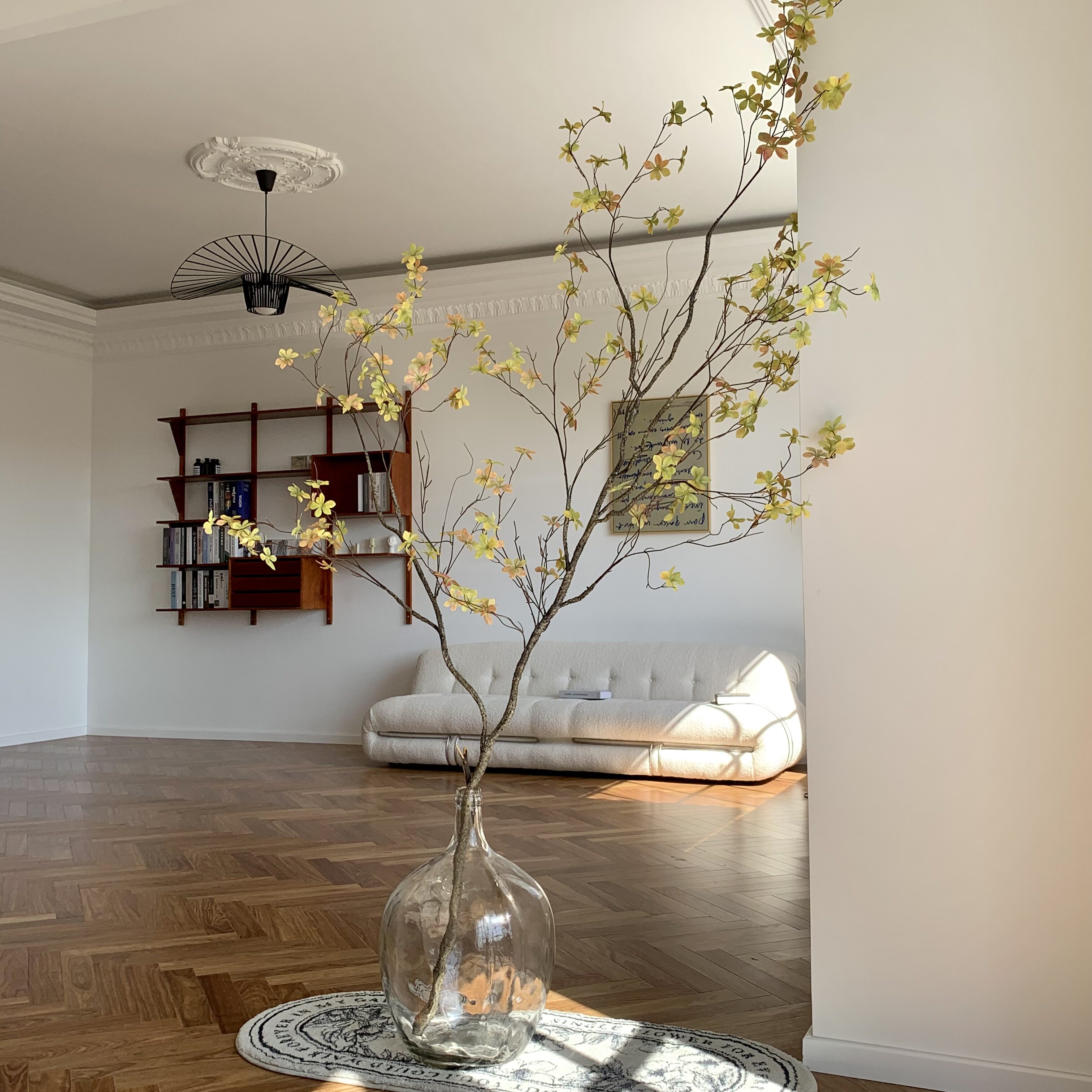 Building Xia Home Emulation Plant Suspension Bell Straight Sowing Room Bionic False Green Plant Horse Drunk Wood Large Indoor Net Red Bonsai Pendulum-Taobao