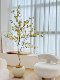 Loushujia Artificial Plant Hanging Clock, High-End Light Luxury Decorative Ornament for Living Room, Floor-Standing Indoor Simulated Green Plant Bonsai