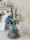 Designer-Style Hand-Tied Dried Flower Bouquet, Artificial Silk Flowers, Desktop Model Room Living Room Fake Flower Decoration Ornaments