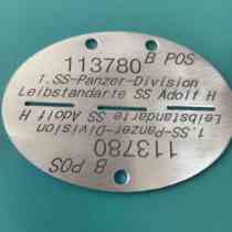 2024 new military aluminum identity tag double-sided customized military tag device name tag dog tag identification tag original machine