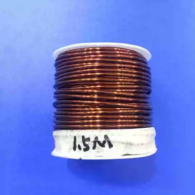 ENAMELED wire 1 5MM COPPER core red copper wire transformer coil 1 roll 4 double wound inductor wire
