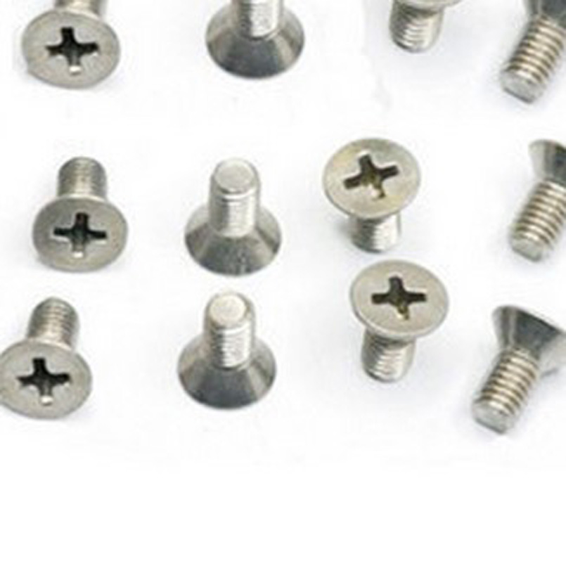 Quality good countersunk head cross screw iron flat head screw M3X4 silver color 100 2 yuan