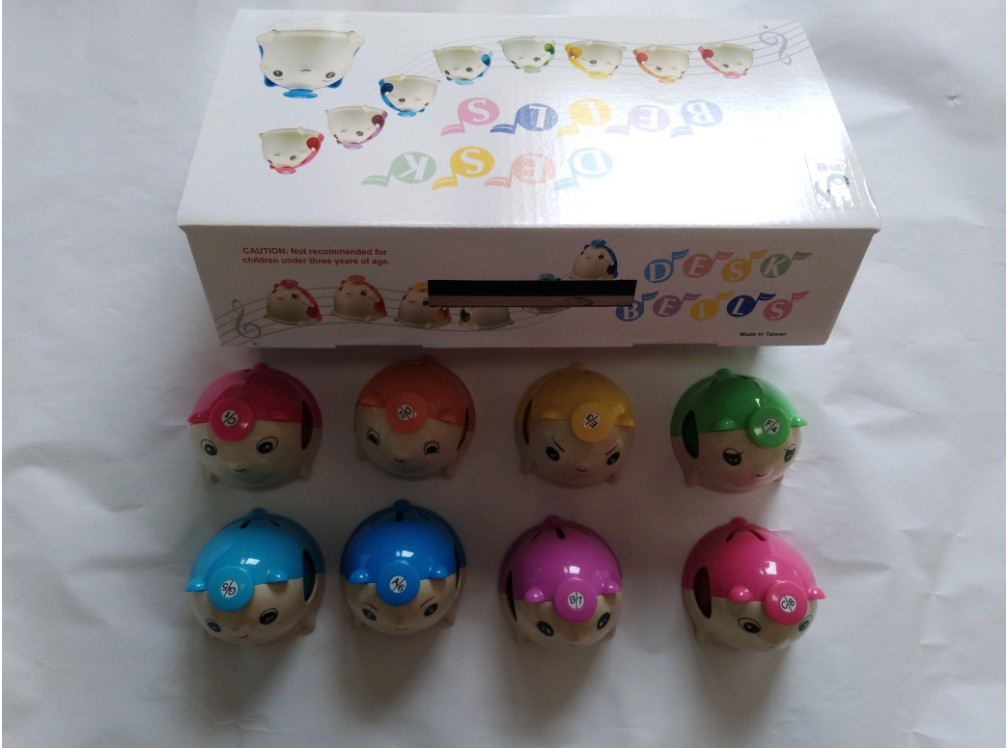 ORFF music teaching aids Made in Taiwan fat mouse press the bell melody bell sound sense bell rattle (without mat)