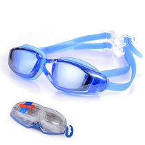 Terfoot Swimming Goggles Men And Women Waterproof Anti-Fog Swimming Goggles High-definition Myopia Flat Light Glasses Silicone Professional Mirror Swimming Gear