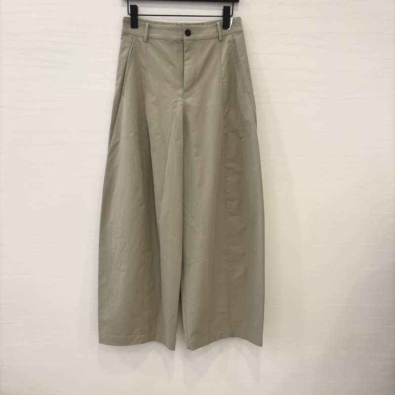 Q621K9559 Women's Pants Summer New Fashion Casual Elastic Waist High Waist Single Button Elegant Straight Wide Leg Pants