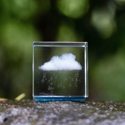 【生日礼物】天空市集治愈系雨云立方