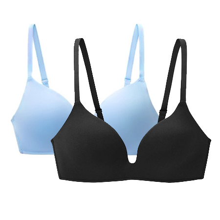 Black + Light Bluema'am Underwear Wireless  Bras Japan sexy Smooth surface No trace Gather together comfortable Frivolity paragraph Athletic Underwear