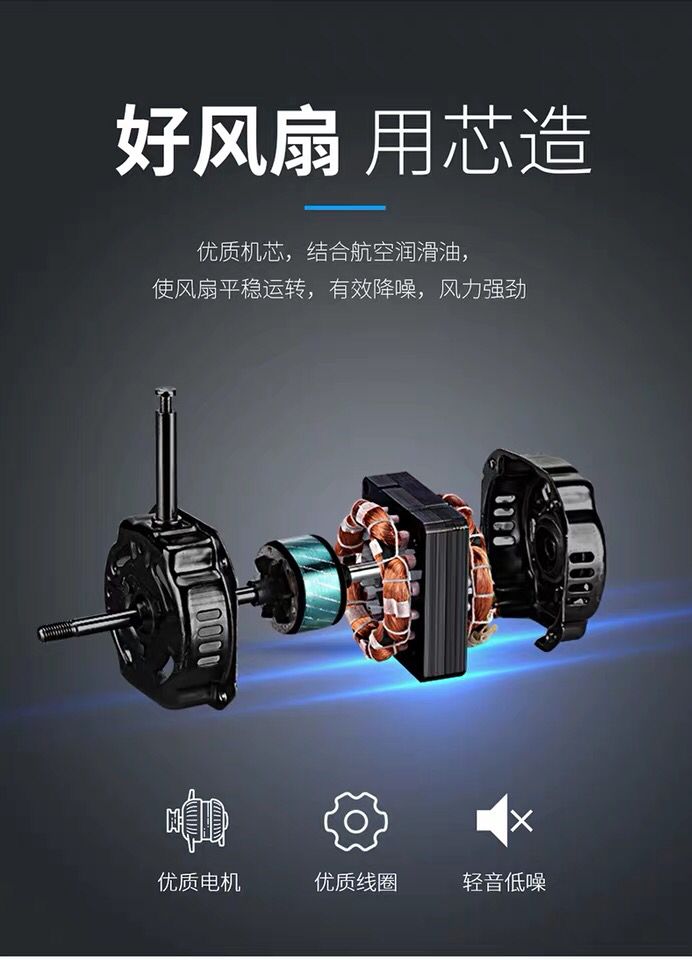 quạt trần quay chậm Quạt treo tường Wanbao nhà treo tường quạt điện treo tường quạt treo tường lắc đầu nhà hàng Quạt công nghiệp 16 inch - Quạt điện