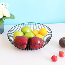 Iron art modern creative fruit plate fruit basket living room coffee table home Nordic simple large capacity Net red candy pot