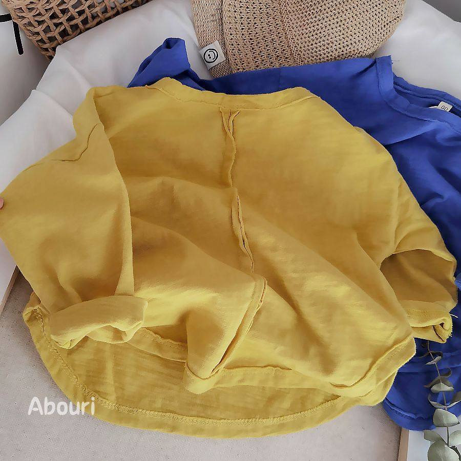 Super white color praise ~ tone has a fan of Korean boys and girls behind the wild cotton loose long-sleeved T-shirt