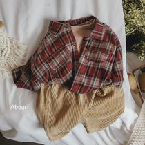 Retro Mori Faculty Grinding Comfort Children Lining 2022 Spring Korea Men and women Loose Long Sleeve Plaid Shirt