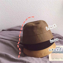 With all kinds of clothes Japanese style solid color children fisherman hat spring and autumn baby bucket cotton basin hat