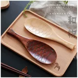 T Nanmu Rice Spoon Реалистичная рыба в форме рыбы веселая рис ложка рыба утка жираф-мультфильм рис Spoon 40G
