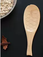 Рыба в форме рисовой ложки, бревно без краски