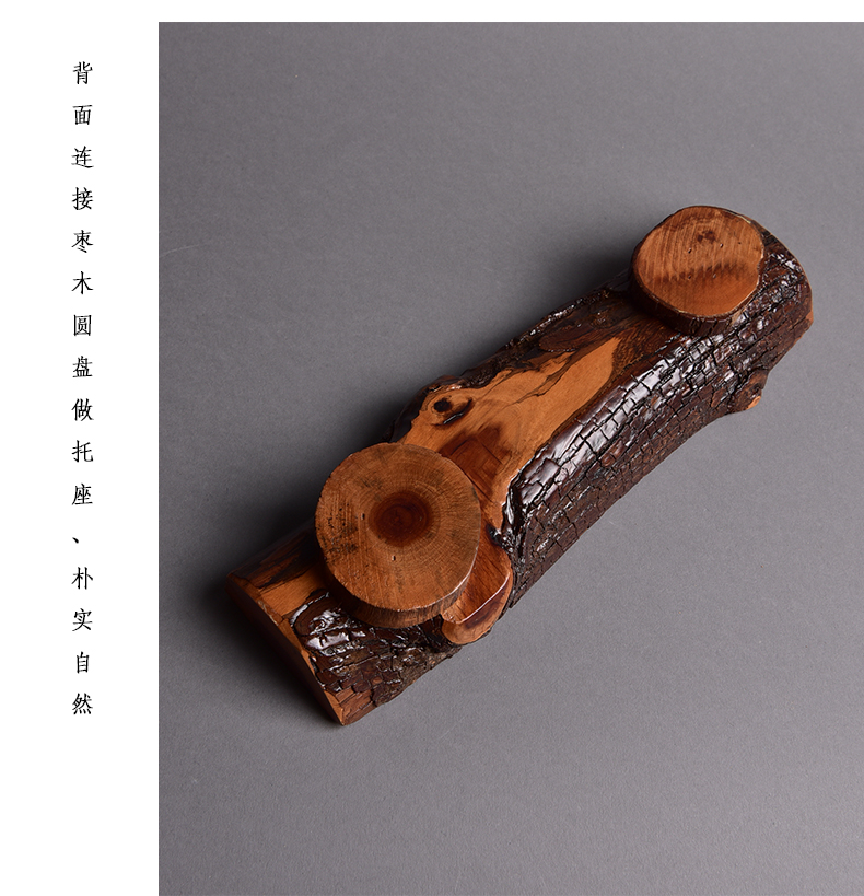 Vỏ Zaomu trà vuông nhỏ Tropsch Tropsch Tropsch đồ trang trí treo giữ cốc cốc pad tấm bọt khô khay đĩa gỗ Zaomu khay đựng trà bằng gỗ