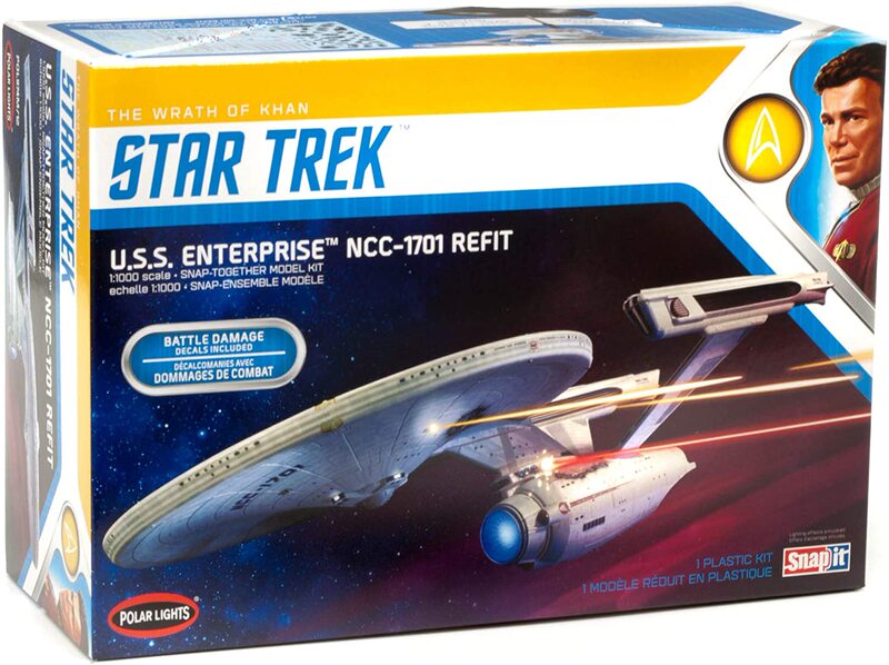 Polar Lights Star Trek Discovery Ncc-1701 Refit Assembled Model