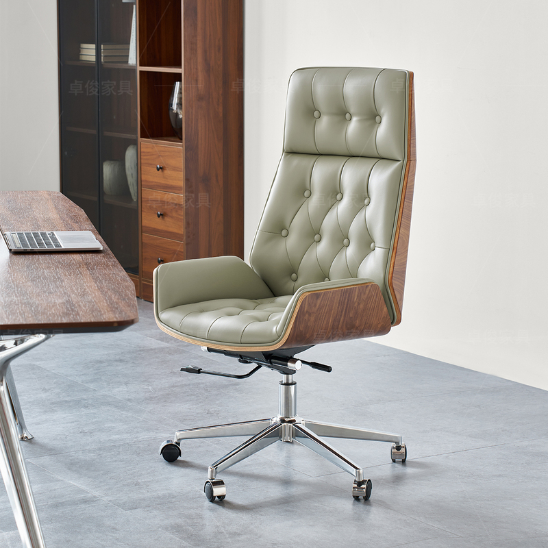 Light Luxury Executive Chair, Office Chair, Genuine Leather Home Computer Chair, Comfortable for Long Sitting, Desk Chair, Swivel Chair, Conference Chair Light Luxury Executive Chair, Office Chair, Genuine Leather Home Computer Chair, Comfortable for Long Sitting, Desk Chair, Swivel Chair, Conference Chair