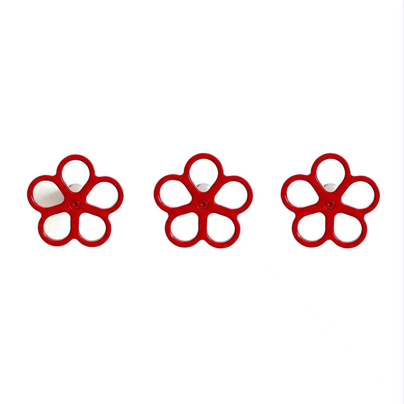 Italian Small Red Flower Wall Hook, Dopamine-Colored Wall Hook, Entryway Coat Hook, Drill Installation