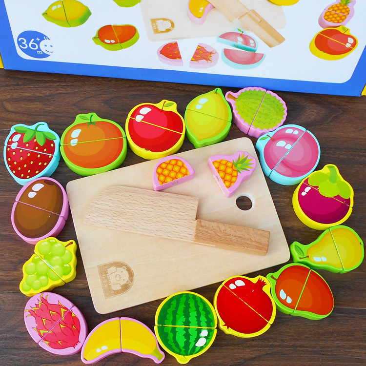 什么是木制水果切切看切切乐玩具?适合多大孩子玩?