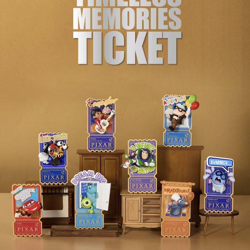 Official Miniso Disney Pixar 40Th Anniversary Film Series Blind Box Trendy Toy Fridge Magnet Figurine