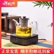 De Ming Tang new cat boy glass pot kettle high temperature resistant hand-thickened boiled teapot home electric pottery stove set