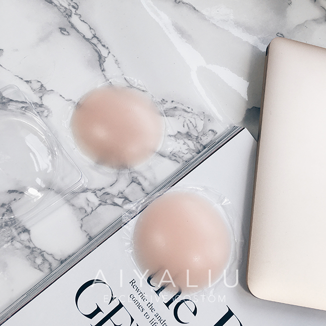 AIUALIU vô hình silicone núm vú chống ánh sáng mảng bám silicone chống va chạm đồ lót đẹp