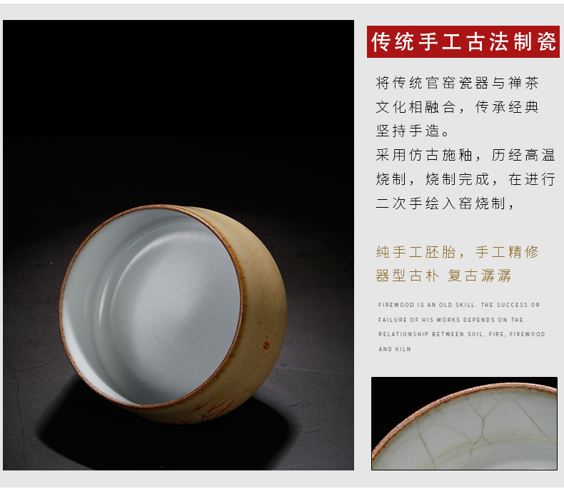 Jingdezhen teacups hand - made master kung fu tea tea cup, single hand tea cup dharma ceramic cup