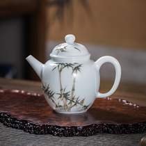 Jingdezhen hand - painted teapot kung fu teapot hand - painted glaze winter melon small pot