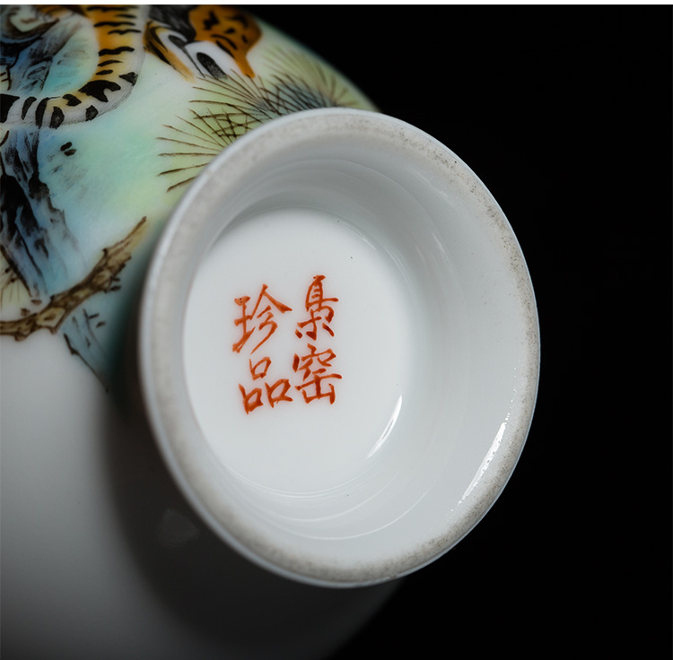 Jingdezhen ceramic hand - made tiger teapot manual teapot household move single pot of kung fu tea pot