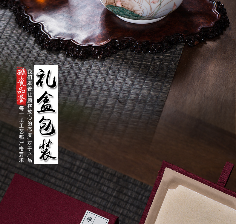 The Owl up with jingdezhen ceramic teapot tea by hand kung fu tea set under the glaze color flat belly hand - made lotus POTS