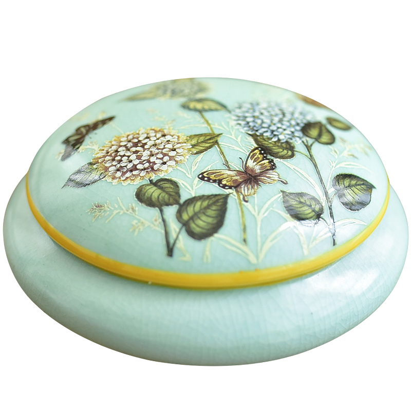 New Chinese style creative furnishing articles ceramic store content box jewelry box American country sitting room bedroom soft adornment ornament