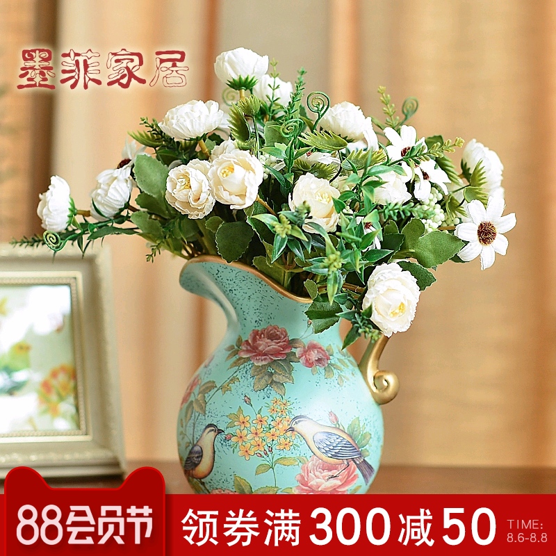 Murphy rural ceramic floret bottle artical sitting room adornment is placed simulation flower art suit dry flower arranging flowers